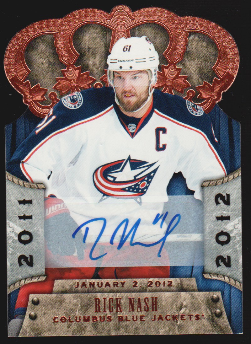 2011-12 Crown Royale Premiere Date Autographs #25 Rick Nash /99 (image for) 2011-12 Crown Royale Premiere Date Autographs #25 Rick Nash /99